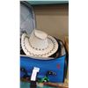 Image 1 : LUGGAGE WITH PURSES COWBOY HATS AND CONTAINER