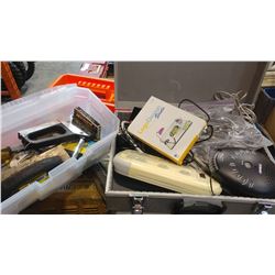 TOOLCASE AND CONTENTS AND METAL CASE WITH ELECTRICAL COMPONENTS