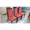 Image 2 : THREE UPOLSTERED MODERN DINING CHAIRS