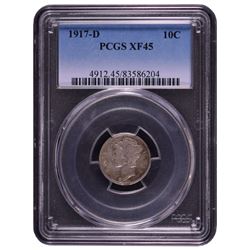 1917-D Barber Dime PCGS XF45