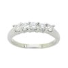 Image 1 : Platinum 0.50ctw Diamond Ring