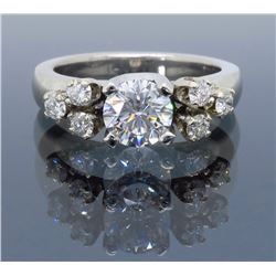 Platinum 0.75ct GIA Cert Diamond Ring