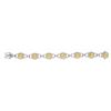 Image 1 : 18KT Two Tone Gold 13.97ctw GIA Cert Fancy Yellow Diamond Bracelet