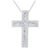 Image 1 : 14KT White Gold 4.07ctw Diamond Pendant with Chain