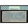Image 2 : 1864 $10 Confederate States of America Note PCGS 58PPQ