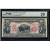 Image 1 : 1901 $10 Bison Legal Tender Note PMG 20