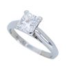 Image 2 : Platinum 1.01ct GIA Cert Diamond Ring