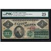 Image 1 : 1862 $2 Legal Tender Note PMG 25