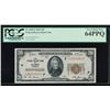 Image 1 : 1929 $20 Atlanta Federal Reserve Bank Note PCGS 64PPQ