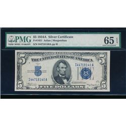 1934A $5 Silver Certificate PMG 65EPQ