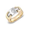 Image 1 : 14KT Two Tone Gold Diamond Ring