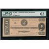 Image 1 : 1864 $2 Confederate States of America Note PMG 62