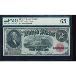 1917 $2 Legal Tender Note PMG 65EPQ