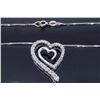 Image 4 : 14K White Gold 0.75ctw Diamond Pendant with Chain
