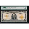 Image 1 : 1922 $10 Gold Certificate PMG 45
