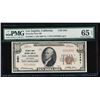 Image 1 : 1929 $10 Nation Bank of Los Angeles Note PMG 65EPQ