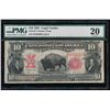 Image 1 : 1901 $10 Bison Legal Tender Note PMG 20