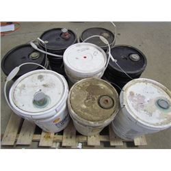 Pallet of assorted oils