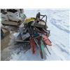 Image 2 : Pallet of Garden Tools,Ski's + chain