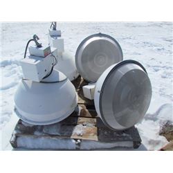 Lot of 4 hanging lights 110 Volt