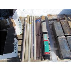 Pallet of 11 Lots of Braising rods and stainless steel rods