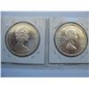 Image 2 : 1959 & 1965 Canadian Silver Dollars  (Unc)