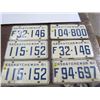 Image 1 : 6x Sask License Plates (1961)