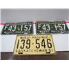 Image 1 : 3x License Plates 2x-56, 1x 51