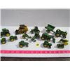 Image 1 : John Deere Miniatures-13 pieces Toy Tractors etc