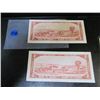 Image 2 : 2-$2 Canadian Bills -1954+1954