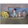 Image 1 : 1 Framed Baby Welding Picture+Wooden Wall Hanging