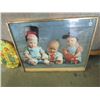 Image 3 : 1 Framed Baby Welding Picture+Wooden Wall Hanging