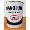 Image 1 : Havoline Motor Oil Gallon Tin Full