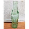 Image 1 : Single 1950s Green Coca Cola Bottle with 2 large Coke soda glasses