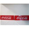Image 1 : 2 Coke Signs - Plastic 14.5x 47.5