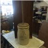 Image 3 : 5 Gallon ButterChurn Redwing Union Stoneware wood lid + dasher -Cracked