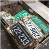 Image 1 : Trunk c/w Approx 180 License Plates 1930,40,50,60,70-as found