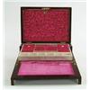 Image 1 : Lot# 14  MAHOGANY AND ROSEWOOD LADIES TRAVELING BOX.  