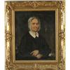 Image 1 : Lot# 23  UNSIGNED (American, Mid-19th C) PORTRAIT OF A WOMAN.  