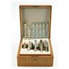 Image 1 : Lot# 27  OUTSTANDING CASED 70-PIECE STERLING FLATWARE SET BY TOWLE IN THE GEORGIAN PATTERN.  