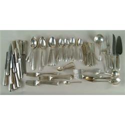 Lot# 30  88-PIECE STERLING FLATWARE SET BY TOWLE IN THE “LADY DIANA” PATTERN.  