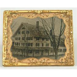 Lot# 41  TINTYPE OF LARGE HOTEL “ELMWOOD HOTEL” WATERVILLE, MAINE.  
