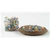 Image 1 : Lot# 50  EARLY MARBLE GAME WITH MARBLES.  