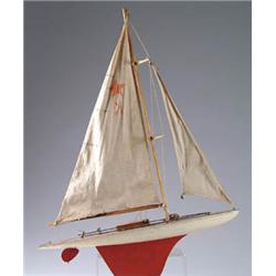 Lot# 54  TOY POND YACHT.  
