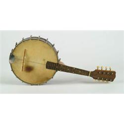Lot# 64  SMALL EIGHT STRING BANJO.  