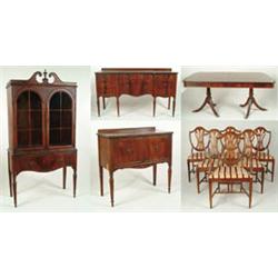 Lot# 66  TEN PIECE MAHOGANY DINING ROOM SUITE BY UNION-NATIONAL.  