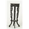 Image 1 : Lot# 68  ORIENTAL CARVED ROSEWOOD AND MARBLE TOP STAND.  