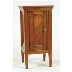 Lot# 82  WALNUT HALF COMMODE.  