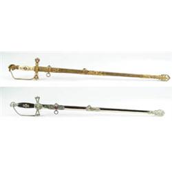 Lot# 94  TWO DECORATIVE LODGE SWORDS.  