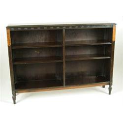 Lot# 118  DOUBLE MAHOGANY BOOKCASE.  